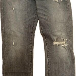 Lucky Brand Men's Relaxed Distressed Black Jeans